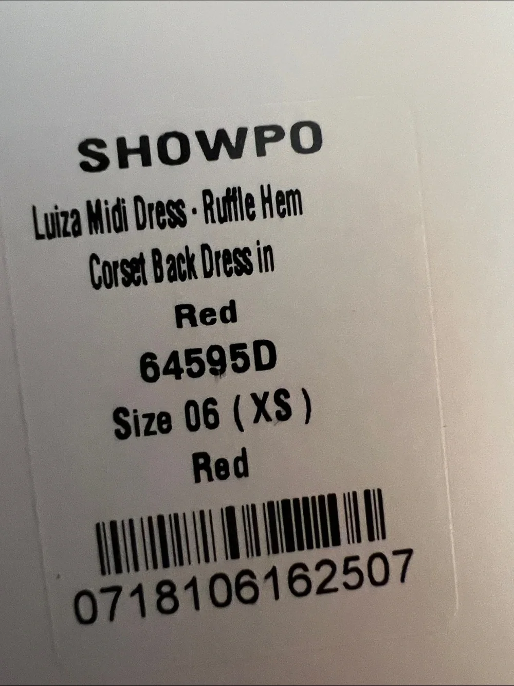 NWT REVOLVE SAINTS & SECRETS SHOWPO Luiza red ruffle corset back dress US /XS - Picture 9 of 13